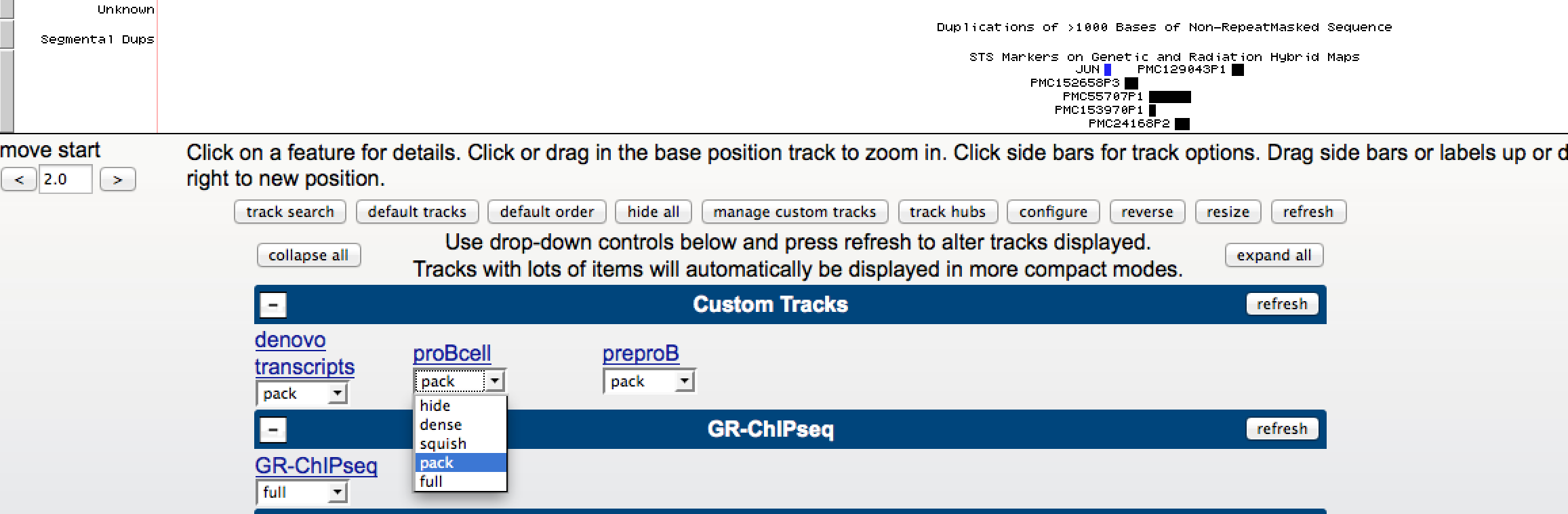 different file formats for ucsc genome browser