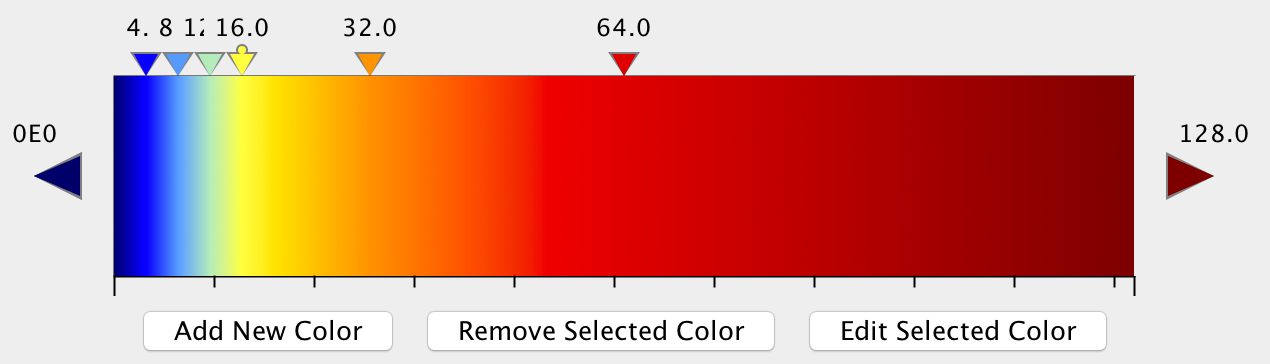 TreeView3
                  color scheme for HOMER Hi-C data